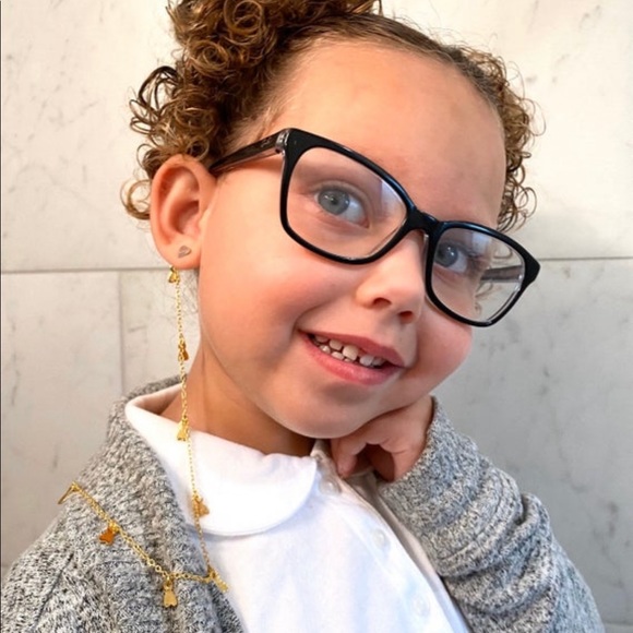 Girls Convertible Mask Glasses Chain Holder Hearts - Picture 7 of 10